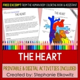 The Heart Coloring Page and Reading Passage | Printable & Digital