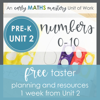 Preview of FREE Early Maths Mastery Planning sample - numbers 0 - 5