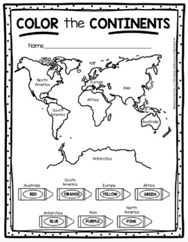 FREE Earth Day Activities and Printables - Writing Prompts - 7 Continents