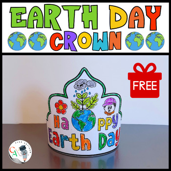 FREE Earth Day Crown Craft | Earth Day Craftivity | April Spring Activities