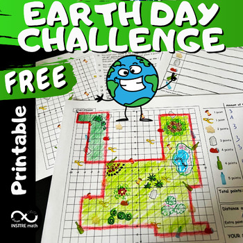 Preview of FREE Earth Day Math Activity | Math Challenge | Math Logic Game Brain Teasers