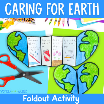 Preview of FREE Earth Day foldable activity protecting our planet craft