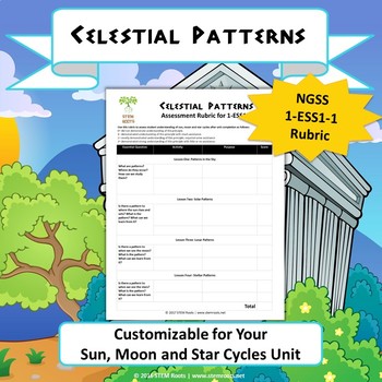 Preview of FREE: Earth & Space Science: Celestial Patterns NGSS 1-ESS1-1 Rubric (Generic)