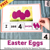 Easter Speech Therapy Activity Building Sentences Special 