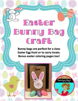 Preview of Easter Bunny Bag Craft and Coloring Pages