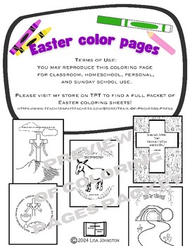 Preview of FREE Easter Coloring Pages