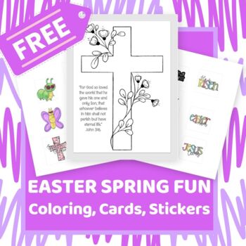 Preview of FREE Easter Craft Activities Pack