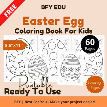 Preview of FREE*Easter Egg Collection* Coloring Pages For Kids 8.5x11 5 pages