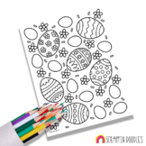 FREE Easter Egg Coloring Page