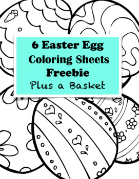 Preview of FREE Easter Egg Coloring Sheets with Activities