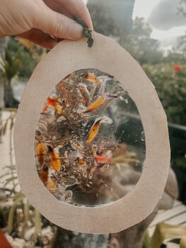 Preview of FREE Easter Egg window- nature inspired craft