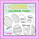 FREE Easter Eggs Coloring Pages