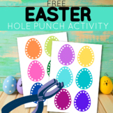 FREE Easter Hole Punch Activity, Fine Motor Printable