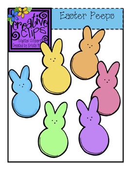 Preview of FREE Easter Peeps {Creative Clips Digital Clipart}