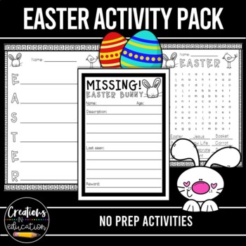 Preview of FREE Easter Writing Activities Pack