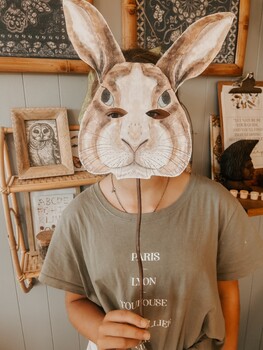 Preview of FREE Easter bunny mask DIY