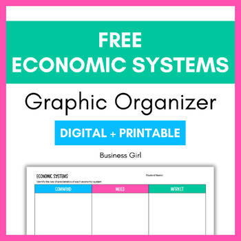 Preview of FREE Economic Systems Graphic Organizer