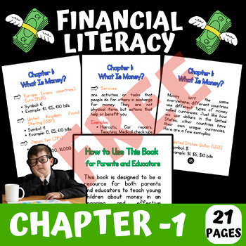 Preview of FREE - Economics and Money Study Guide for Financial Literacy in Social Studies