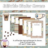 Editable Binder Covers - Coffee/Tea Inspired