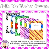 Editable Binder Covers - Complementary Colours