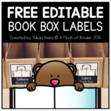 FREE Editable Book Box Labels