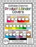 FREE Editable Chevron Binder & Product Covers