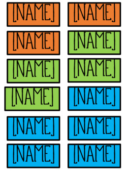 Preview of FREE Editable Classroom Name Tags
