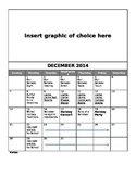 FREE Editable December Lesson Overview Calendar (Montessor