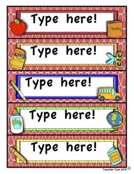 editable labels for classrooms by teacher tam teachers pay teachers