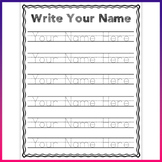 FREE - Editable Name Writing Practice: Autofill