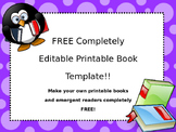 FREE Editable Printable Book Template!