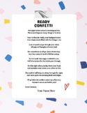 FREE Editable Ready Confetti Poem Printable - Meet the Tea