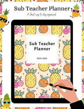 Preview of FREE Editable Substitute Binder Forms- sub tub, plans, teacher planner PDF
