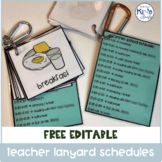 FREE Editable Teacher Lanyard Templates