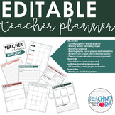 FREE Editable Teacher Lesson Planner