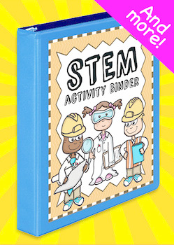 Preview of FREE Elementary STEM Activity Challenge Binder Templates and More!!!