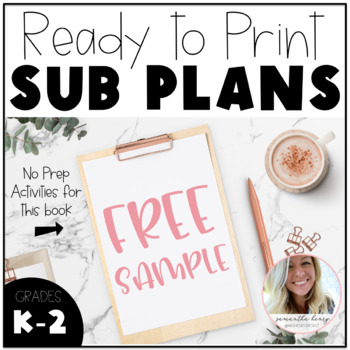 Preview of FREE Emergency Sub Plans!