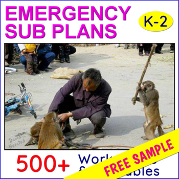 Preview of FREE - Emergency Sub Plans 2nd Grade
