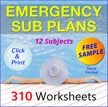 Preview of FREE - Emergency Sub Plans Excerpt