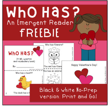 Preview of FREE Emergent Reader for Valentine's Day