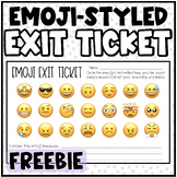 FREE - Emoji Exit Ticket | End of Class Reflection | Any G
