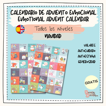 Preview of FREE Emotional Advent Calendar - Calendario de Adviento Emocional (Eng/Esp)