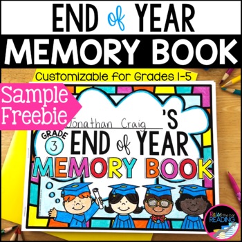 Preview of FREE End of Year Memory Book, Free End of Year Activity
