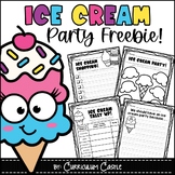 FREE End of the Year Ice Cream Activity
