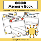 FREE End of the Year Memory Book for K-2