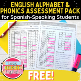 FREE! English Alphabet and Phonemes Assessment Pack for Sp