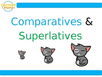 Preview of FREE English Grammar PowerPoint - Comparatives and Superlatives