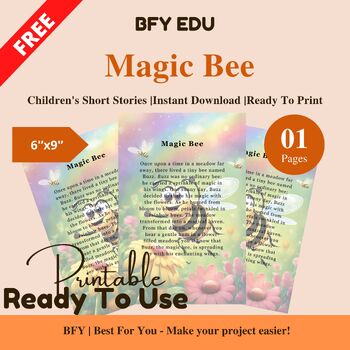 Preview of FREE English Short Story for Kids : Magic Bee