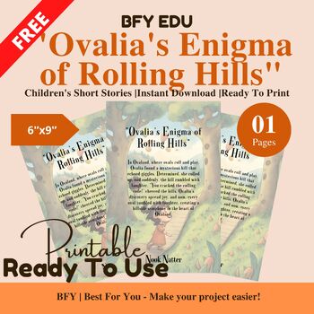 Preview of FREE English Short Story for Kids : "Ovalia's Enigma of Rolling Hills"