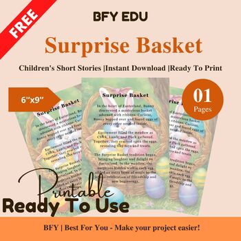 Preview of FREE English Short Story for Kids : Surprise Basket